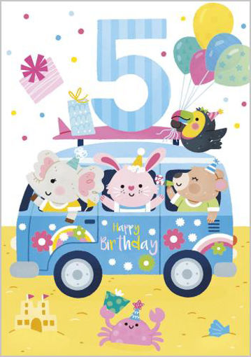 Picture of HAPPY 5TH BIRTHDAY ANIMALS